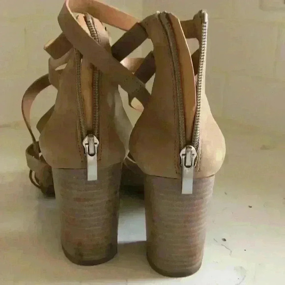 Franco Sarto High Heel Beige Sandal - Picture 3 of 7